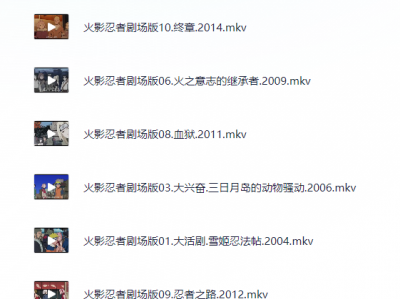 火影忍者 剧场版11部