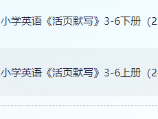 小学英语人教版《王朝霞活页默写》25春