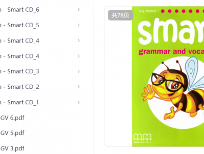 小学语法启蒙《Smart Grammar and Vocabulary》1-6级 教材+音频+MP3