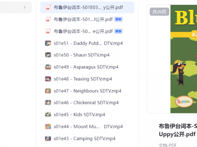 Bluey 布鲁伊 （英语发音英语字幕）