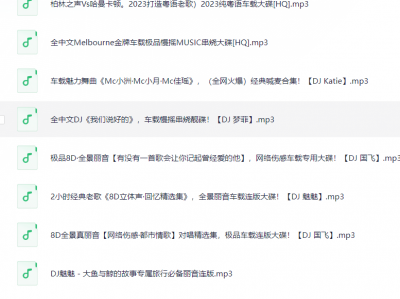 车载音乐 DJ串烧歌曲三百首