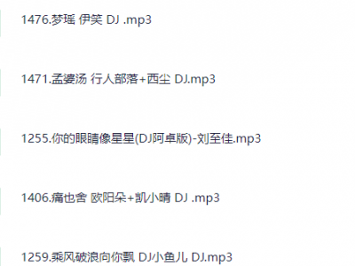 04抖音热门歌曲DJ250首