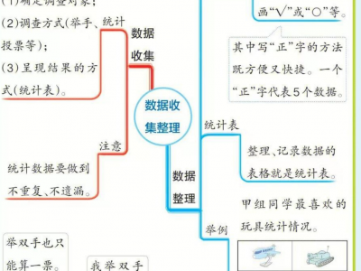 小学数学思维导图（1-6下册）