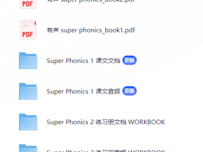MB1850 实用的自然拼读教材 Super Phonics1-3级 含音频+练习册