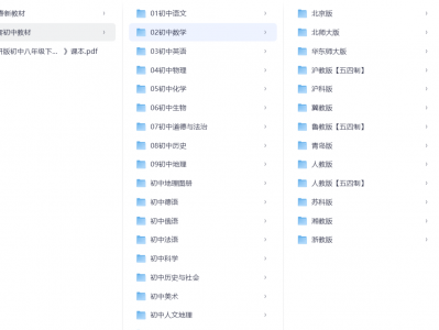 全套初中电子课本