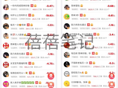 1天100+，有手机就能赚钱的简单项目