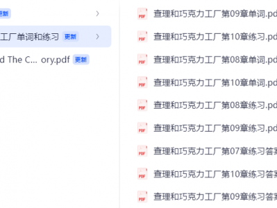 001【完结】查理与巧克力工厂
