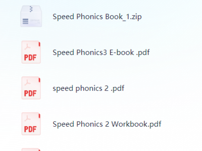 自然拼读speed phonics，启蒙类图书